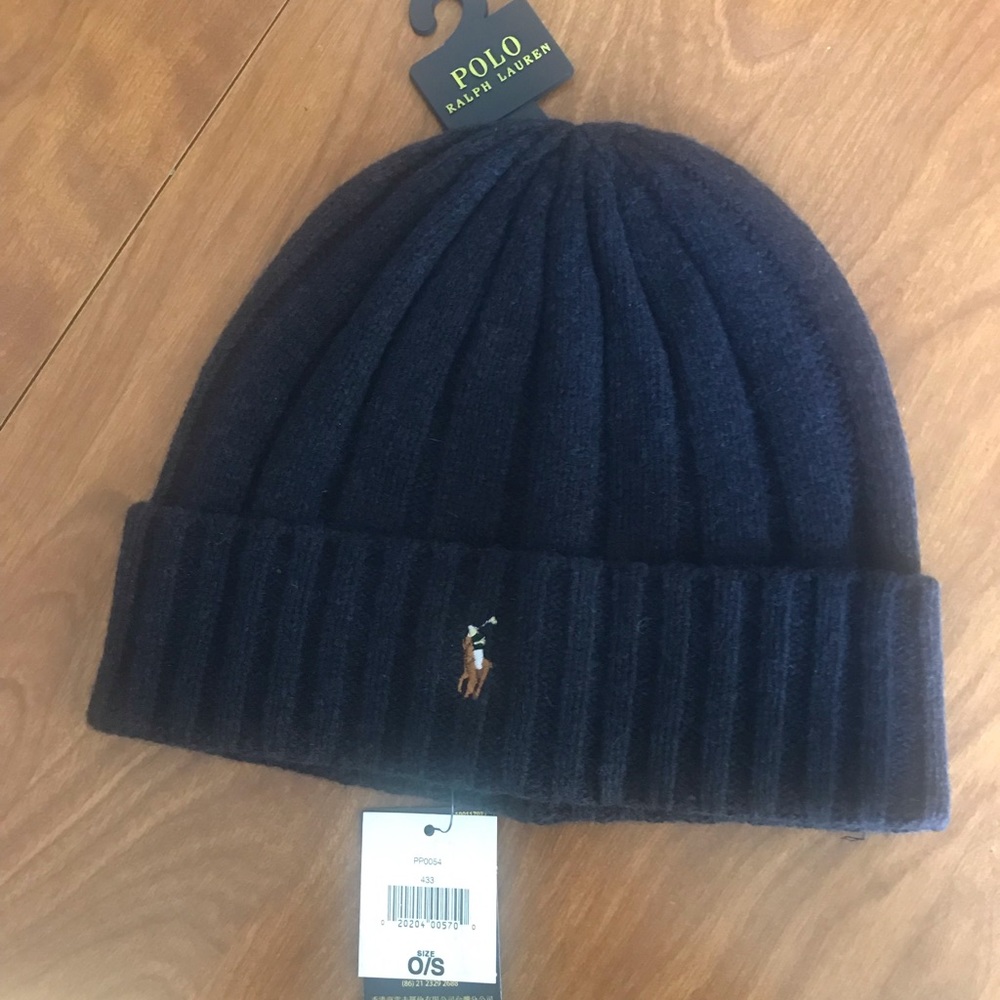 Polo Ralph Lauren Men`s Signature Merino Cuffed Beanie